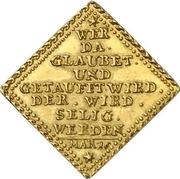 1 Ducat - Dukatenklippe, Germany, 1700 reverse image