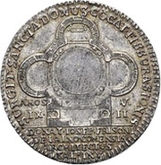 1 Ducat - Eberhard Louis Silver pattern strike; Louissburg castle chapel obverse image