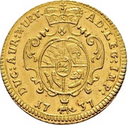 1 Ducat - Charles Rudolph, Germany, 1737 reverse image