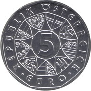 5 Euros Viennese Waltz obverse image