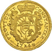 1 Ducat - Charles Eugen, Germany, 1744-1762 reverse image