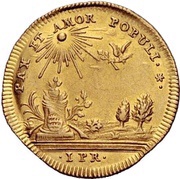 1 Ducat - Charles Eugen Wedding, Germany, 1749 reverse image