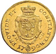 1 Ducat - Charles Eugen, Germany, 1790 reverse image