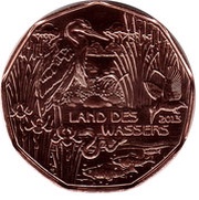 5 Euros Land des Wassers, Austria, 2013 reverse image