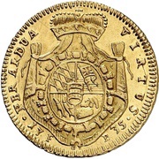 1 Carolin - Charles Alexander, Germany, 1734-1736 reverse image