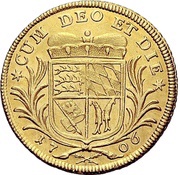 2 Ducats - Eberhard Louis, Germany, 1694-1706 reverse image