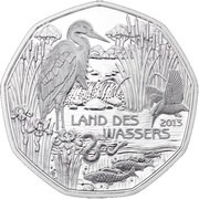 5 Euros Land des Wassers, Austria, 2013 reverse image
