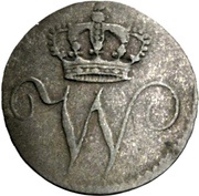 ½ Kreuzer - William I obverse image