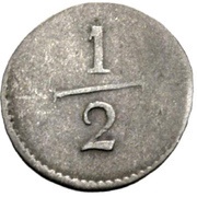 ½ Kreuzer - William I, Germany, 1818 reverse image