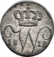 ½ Kreuzer - William I obverse image