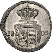 1 Kreuzer - Frederick II, Germany, 1803-1804 reverse image