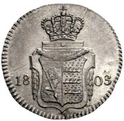 3 Kreuzers - Frederick II, Germany, 1803-1806 reverse image