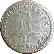 3 Kreuzers - Frederick I obverse image
