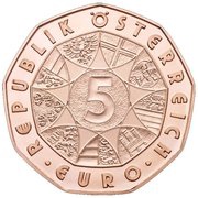 5 Euros New Year obverse image