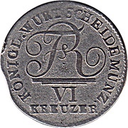 6 Kreuzers - Frederick I obverse image