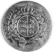 6 Kreuzers - William I, Germany, 1823 reverse image