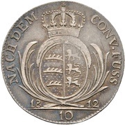 10 Kreuzers - Frederick I, Germany, 1812 reverse image