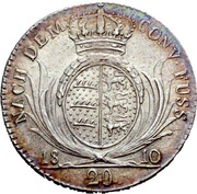 20 Kreuzers - Frederick I, Germany, 1810-1812 reverse image