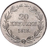 20 Kreuzers - William I, Germany, 1818 reverse image