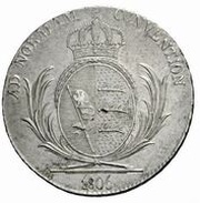 1 Thaler - Frederick I, Germany, 1806 reverse image