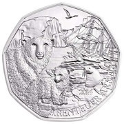 5 Euros Arctic Adventure, Austria, 2014 reverse image