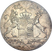 1 Thaler - Frederick I Kronenthaler, Germany, 1812 reverse image