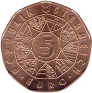 5 Euros New Year: Operetta Bat and the Ball obverse image