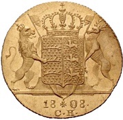 1 Ducat - Frederick I, Germany, 1808 reverse image