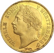 4 Ducats - William I 25th anniversary of reign obverse image