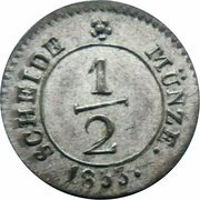 ½ Kreuzer - William I, Germany, 1824-1837 reverse image