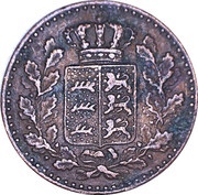 ½ Kreuzer - William I obverse image