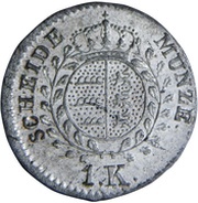 1 Kreuzer - William I, Germany, 1824-1838 reverse image