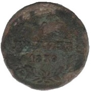 1 Kreuzer - William I, Germany, 1839-1842 reverse image