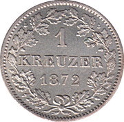 1 Kreuzer - Charles I, Germany, 1865-1873 reverse image