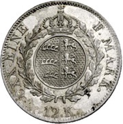 12 Kreuzer - Wihelm I, Germany, 1825 reverse image
