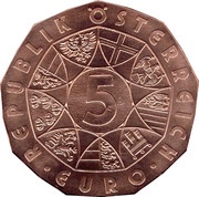 5 Euros New Year: Concert of Philharmonic Orchestra obverse image