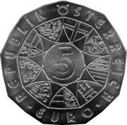 5 Euros New Year: Concert of Philharmonic Orchestra obverse image