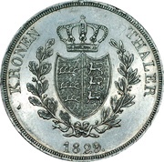 1 Kronenthaler - William I, Germany, 1825-1833 reverse image