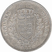 1 Kronenthaler - William I, Germany, 1834-1837 reverse image