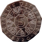 5 Euros Duerer's Young Hare obverse image