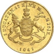 1 Ducat - William I, Germany, 1840-1848 reverse image
