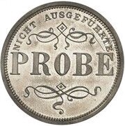 3 Mark - William II Marriage of Maria Isabella and Johann Georg von Sachsen - Pattern, Germany, 1894 reverse image