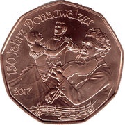 5 Euros Danube Waltz, Austria, 2017 reverse image