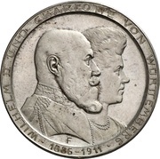 3 Mark - William II Silver wedding anniversary obverse image