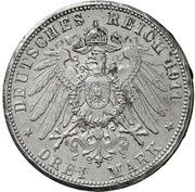 3 Mark - William II reverse image