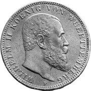 3 Mark - William II Aluminium pattern strike obverse image