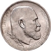 3 Mark - William II 25 years of reign obverse image