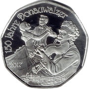 5 Euros Danube Waltz, Austria, 2017 reverse image