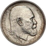 3 Mark - William II 25 years of reign obverse image