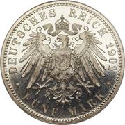5 Mark - William II, Germany, 1892-1913 reverse image